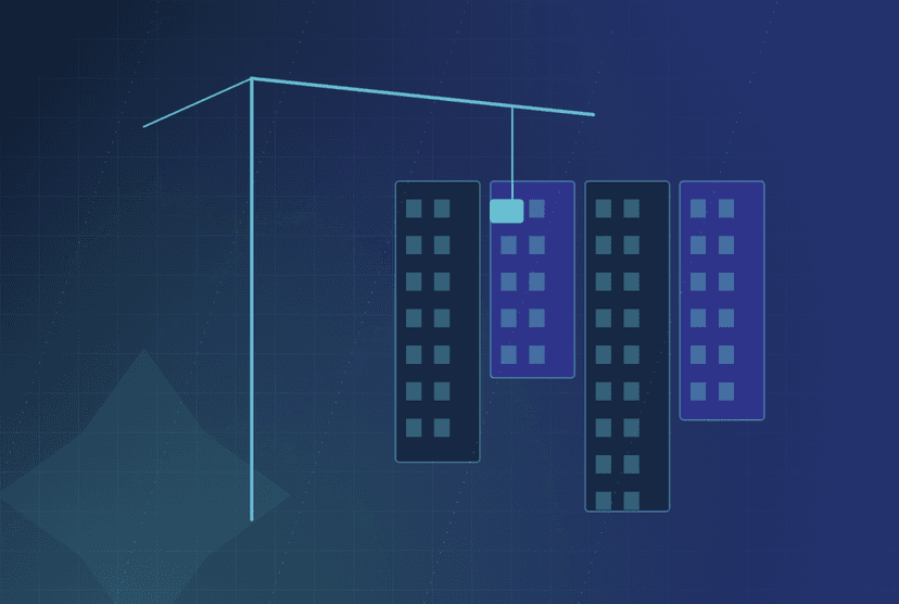 Abstract construction illustration